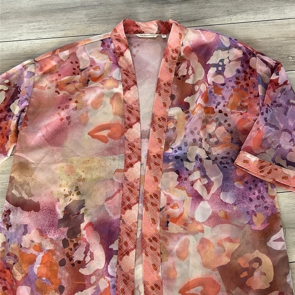 Soft Surroundings cool cat kimono size large - Picture 3 of 9